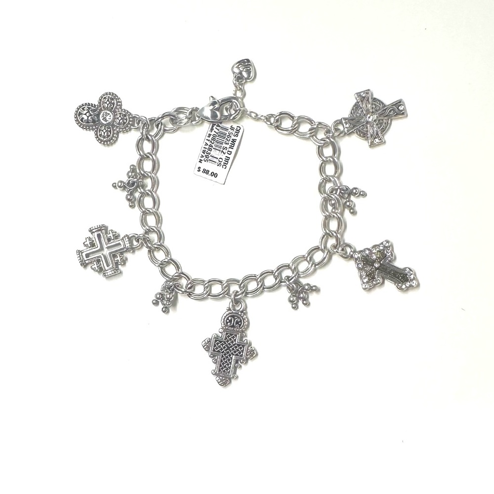 Brighton Cross Workd  Bracelet - Silver